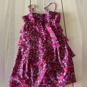 American Eagle Floral ruffled tiered dress Womens XS